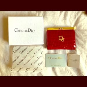 Christian Dior Ref Crocodile Leather Wallet